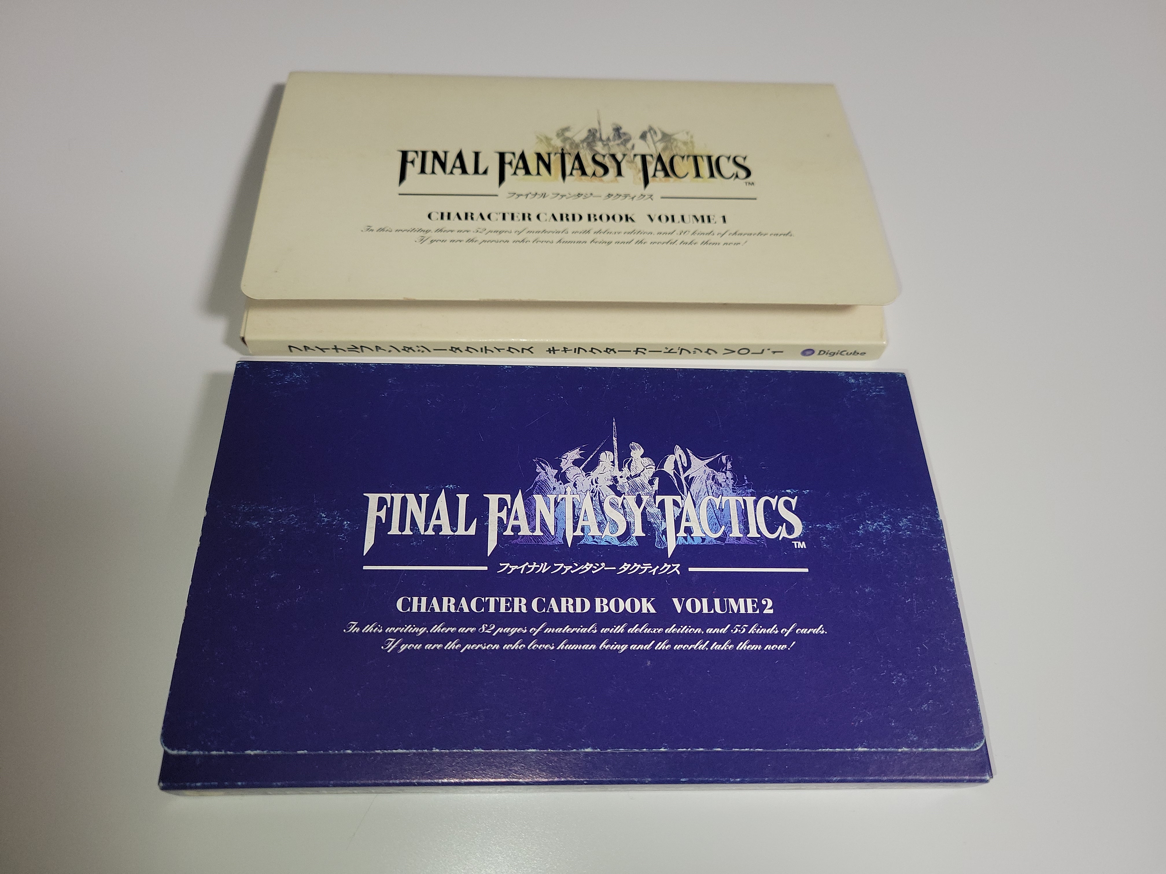 Final Fantasy Tactics Character Card Book Vol.1 + Vol.2 - toy action figure  gadgets