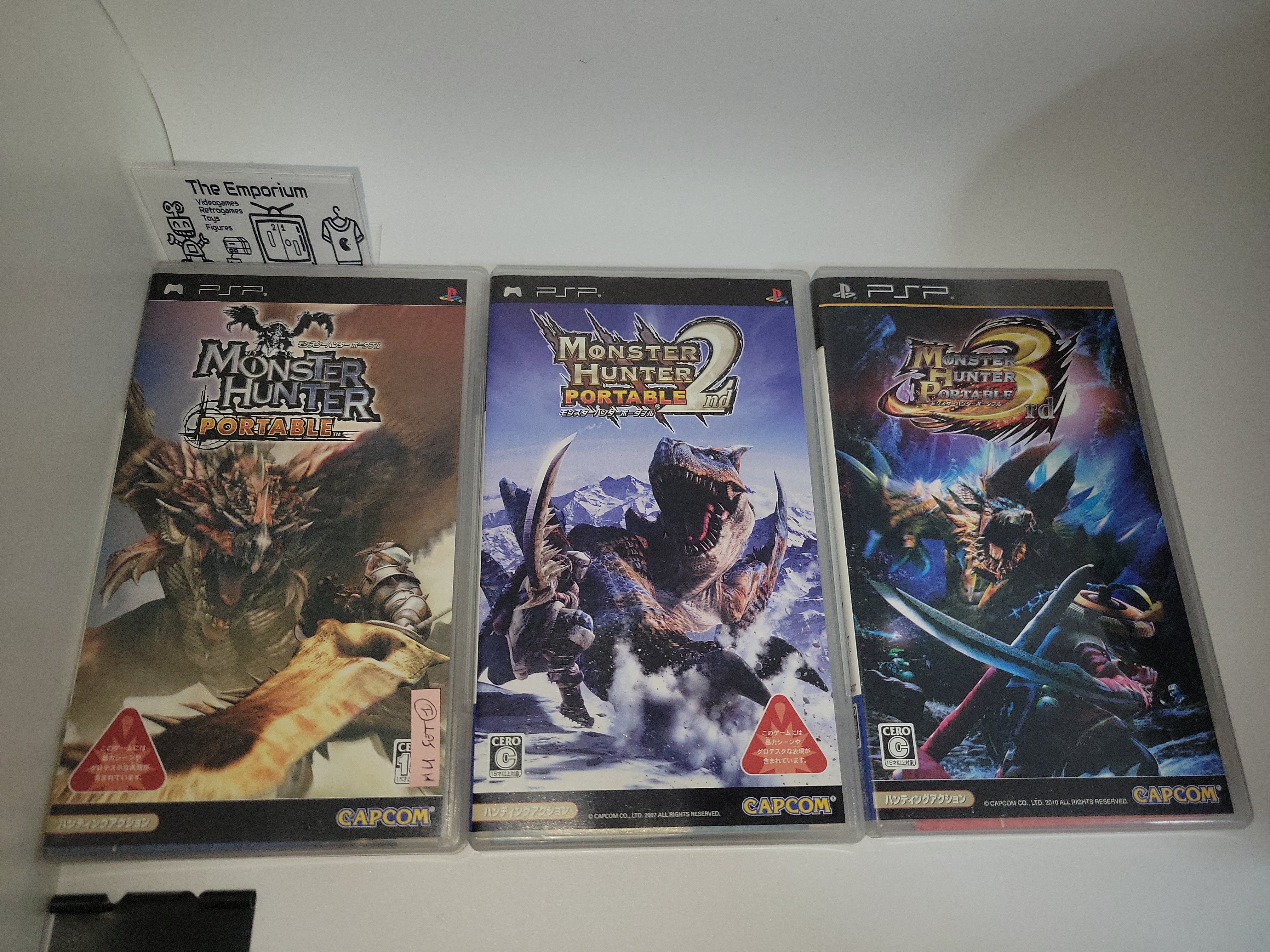 Monster Hunter Portable 1/2/G set - Sony PSP Playstation Portable – The  Emporium RetroGames and Toys