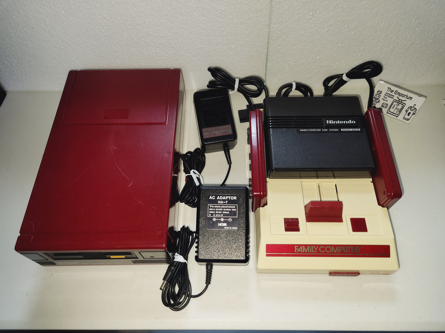 Famicom Console + Famicom Disc system - Nintendo Fc Famicom