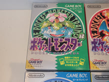 Load image into Gallery viewer, Pokemon Red/blue/yellow/green SET - Nintendo GB GameBoy
