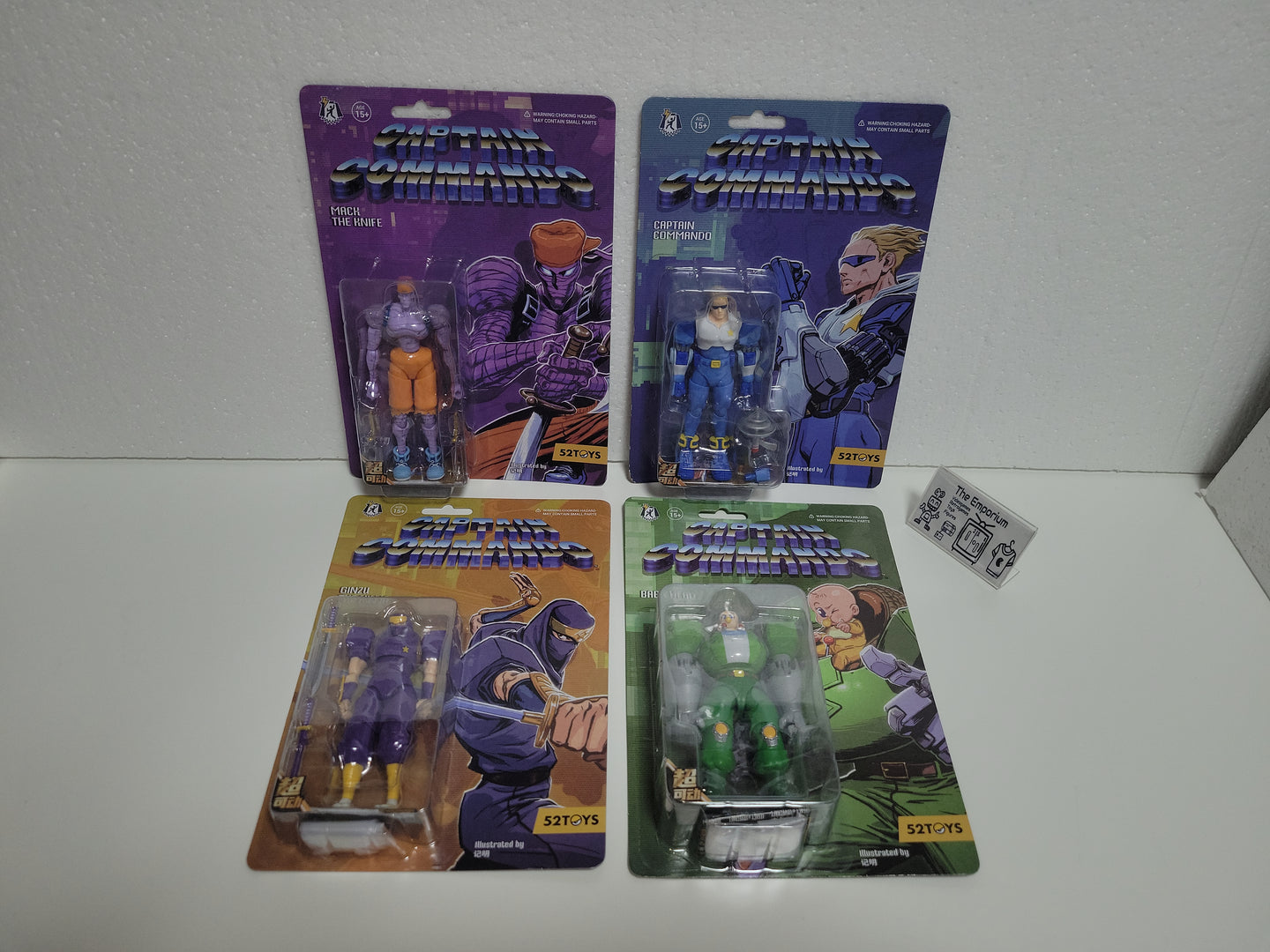 Captain Commando Action Figures set of 4  - toy action figure gadgets