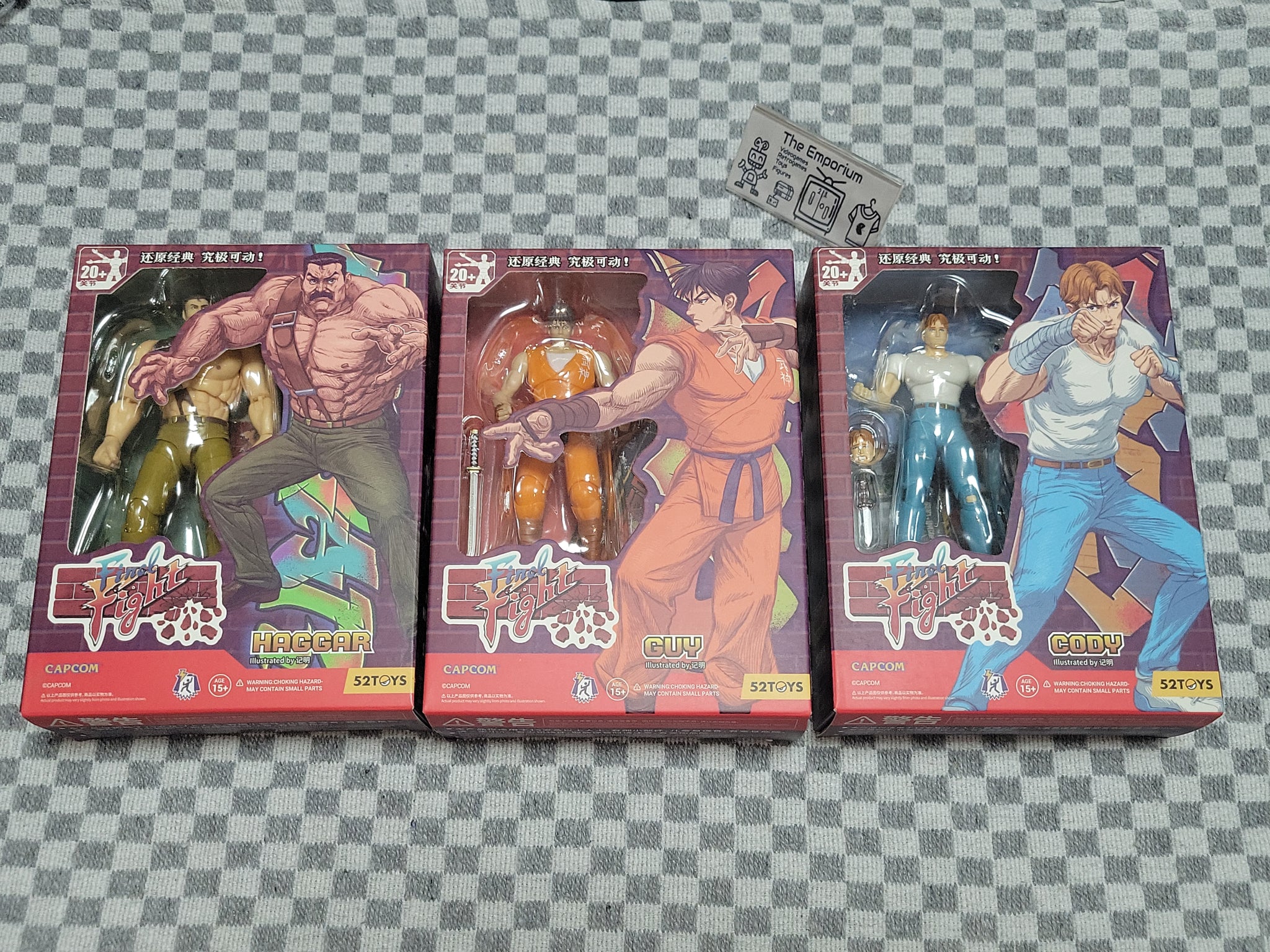 Final Fight Action Figures set of 3 - toy action figure gadgets