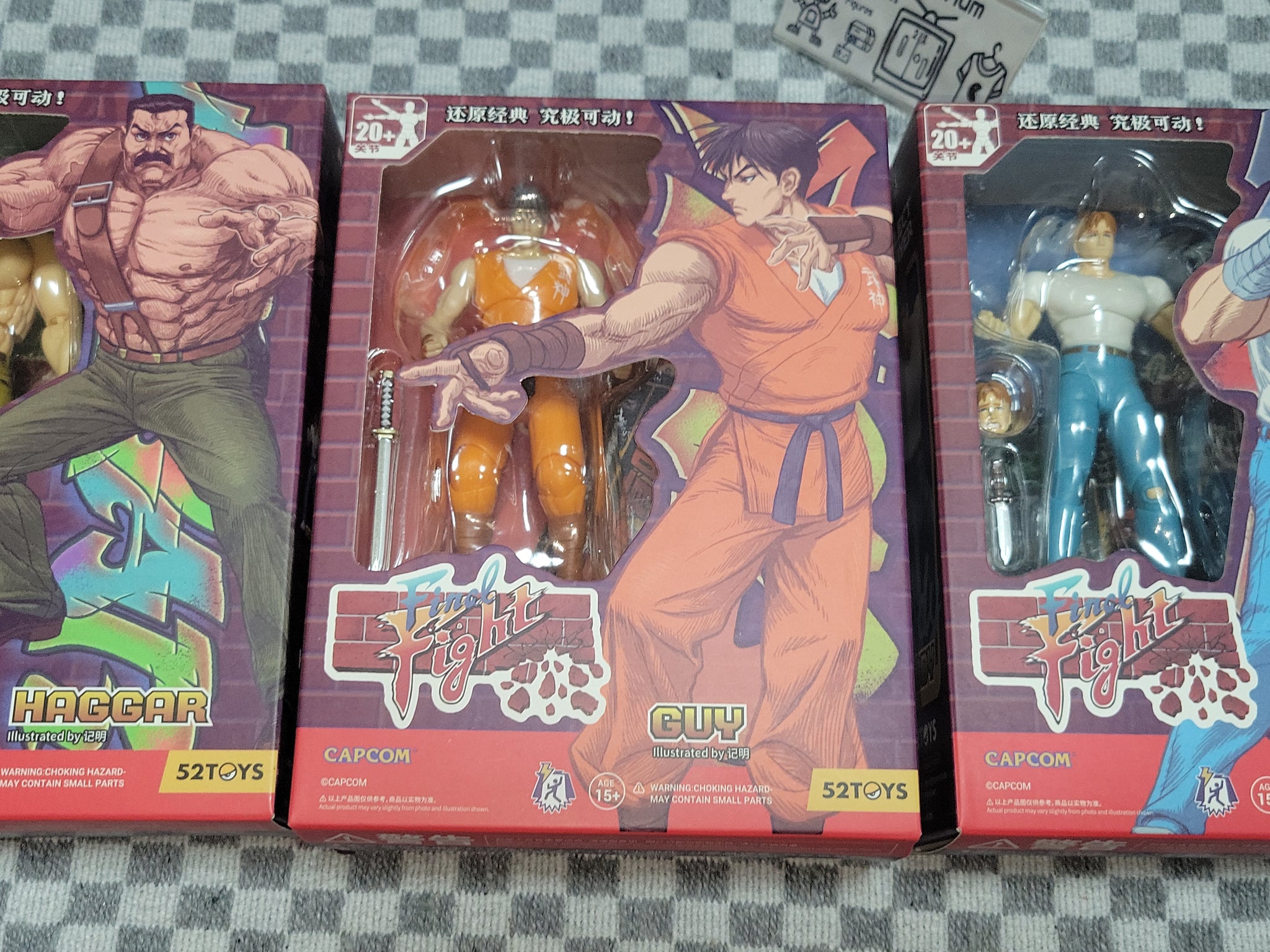 Final Fight Action Figures set of 3 - toy action figure gadgets