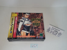 Load image into Gallery viewer, Groove On Fight (w/ 1MB RAM Cart) - Sega Saturn sat stn
