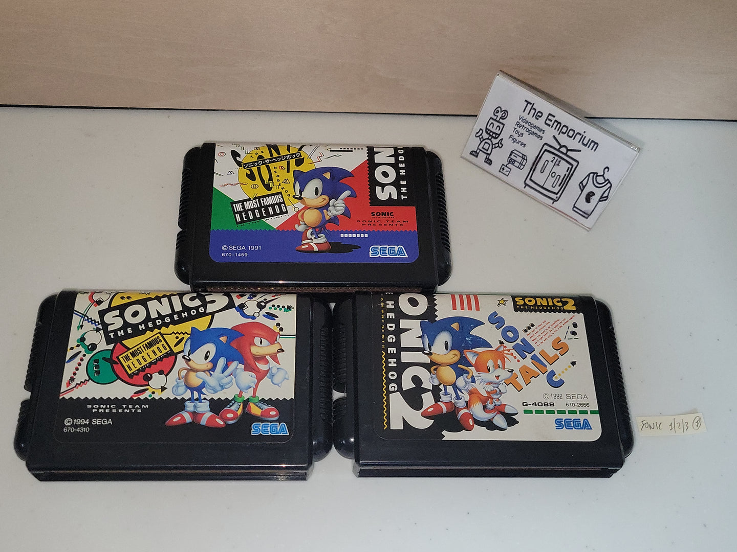 Sonic 1/2/3  cart only - Sega MD MegaDrive