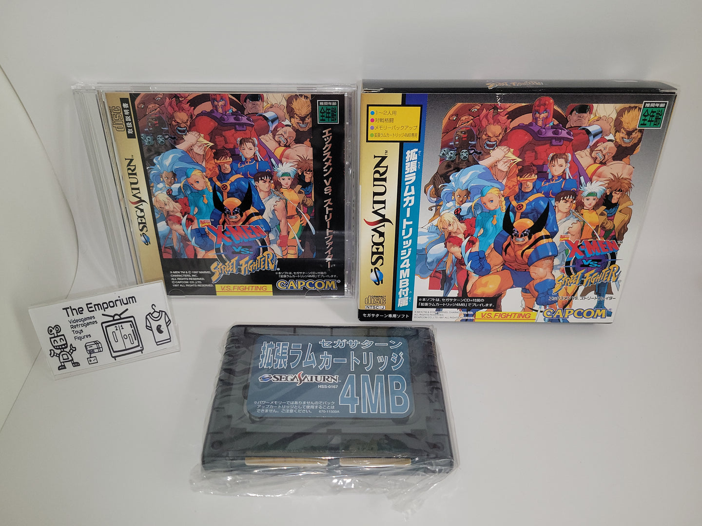 gian - Xmen Vs Street Fighter  with RAM (RAM Pack Version) - Sega Saturn SegaSaturn