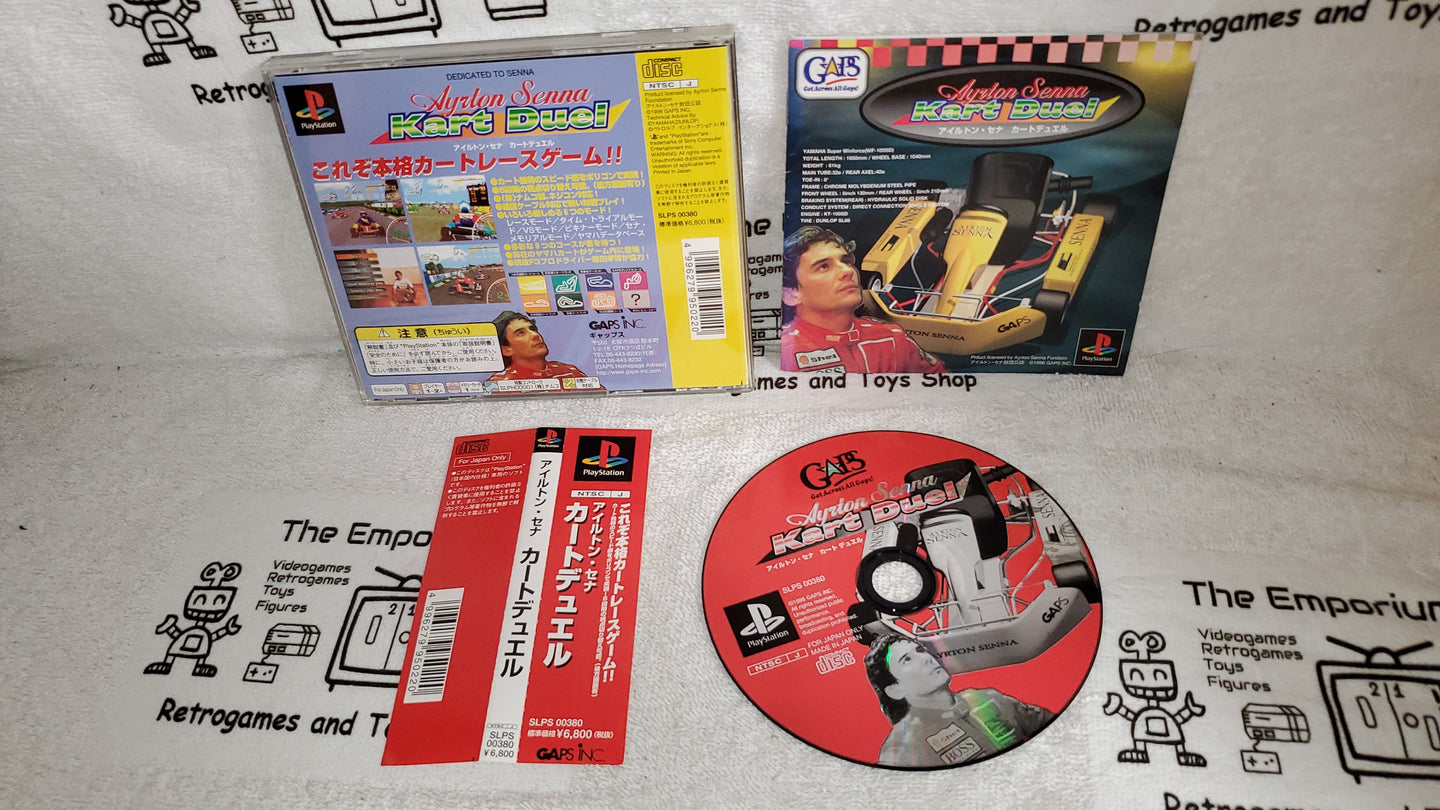 ayrton senna kart duel - sony playstation ps1 japan