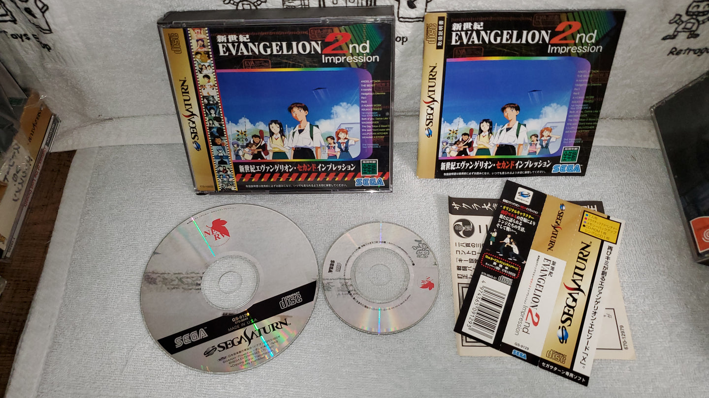 evangelion 2nd impression - sega saturn stn sat japan