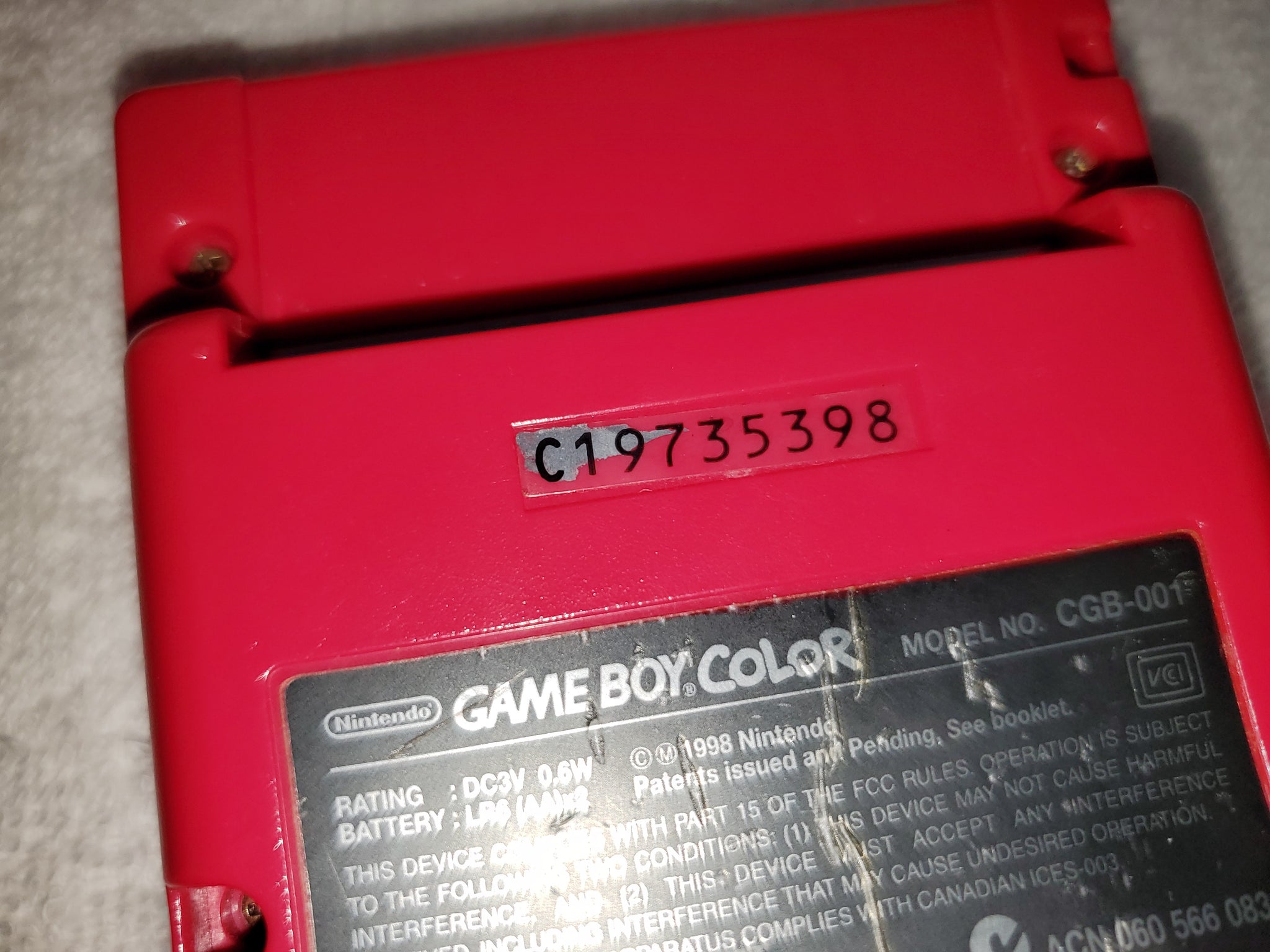  Game Boy Color - Berry : Nintendo Game Boy Color