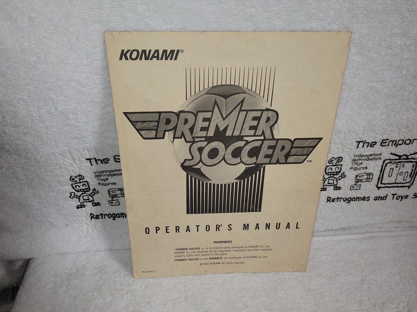 Premier Soccer manual -  arcade artset art set