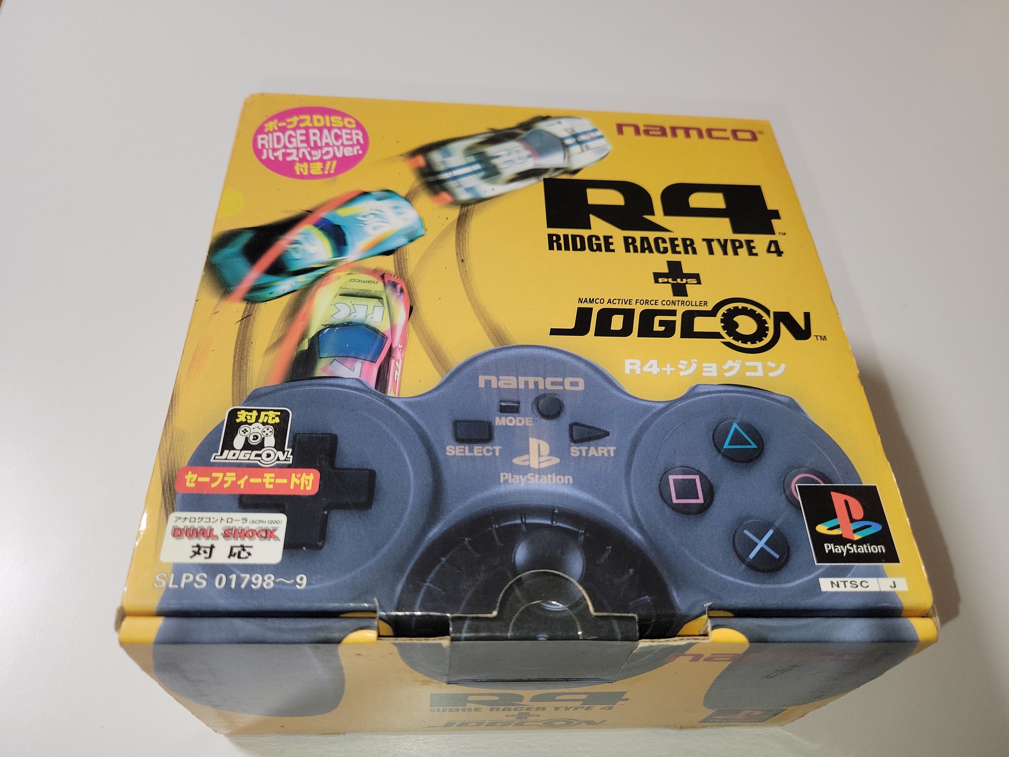 Ridge racer Type4 + JogCon set - Sony PS1 Playstation