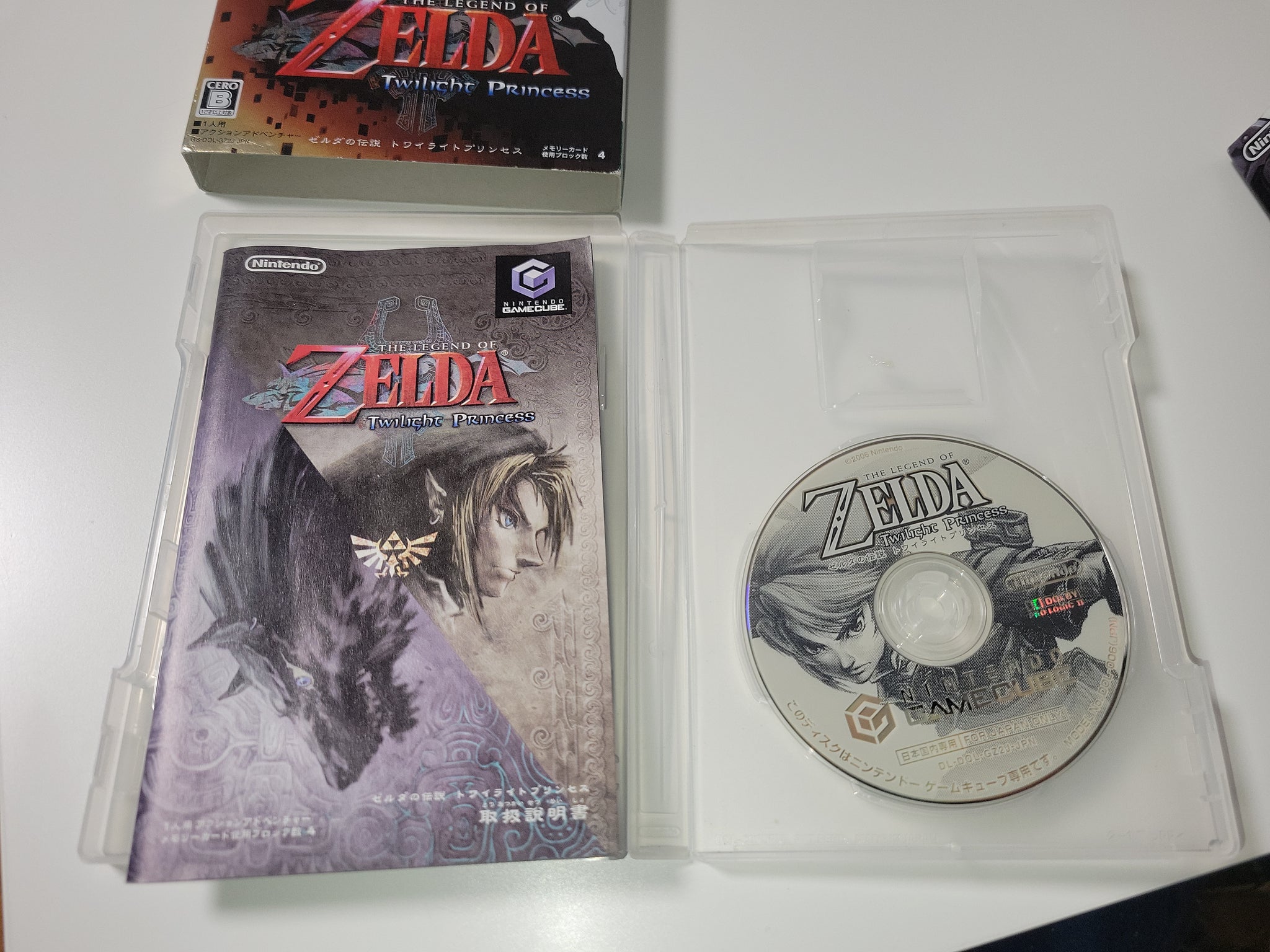 Zelda Twilight Princess Nintendo Gamecube with 2024 Manual