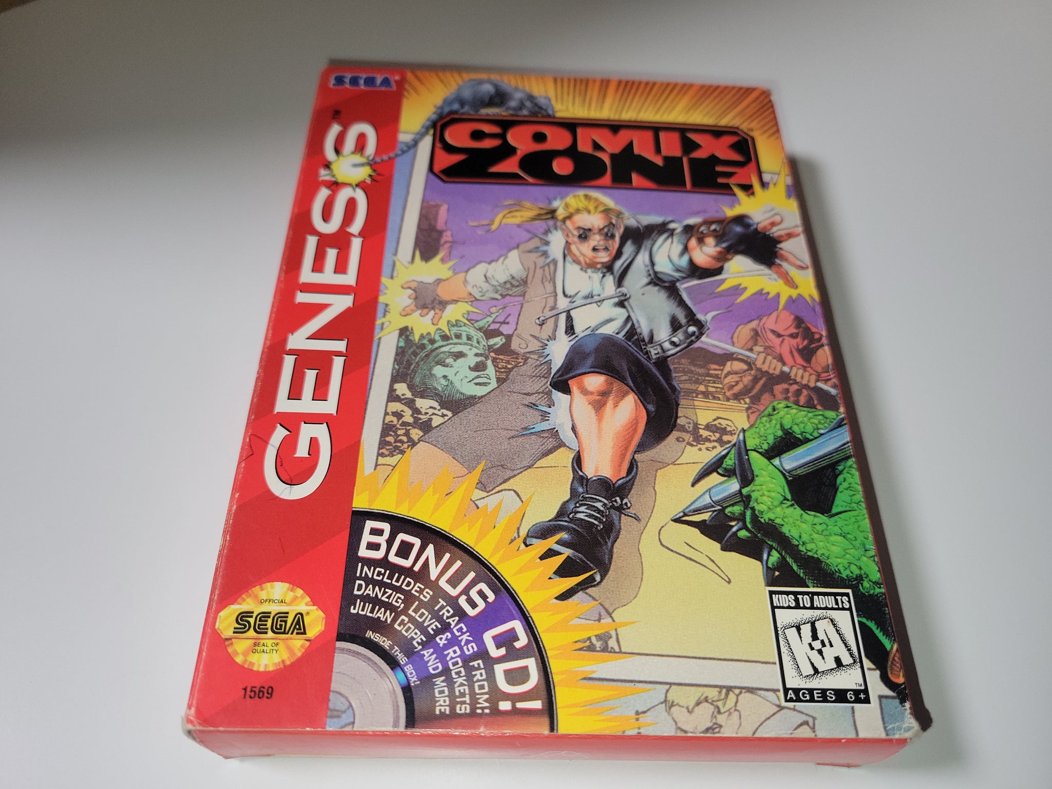 Comix shops Zone for Sega Genesis