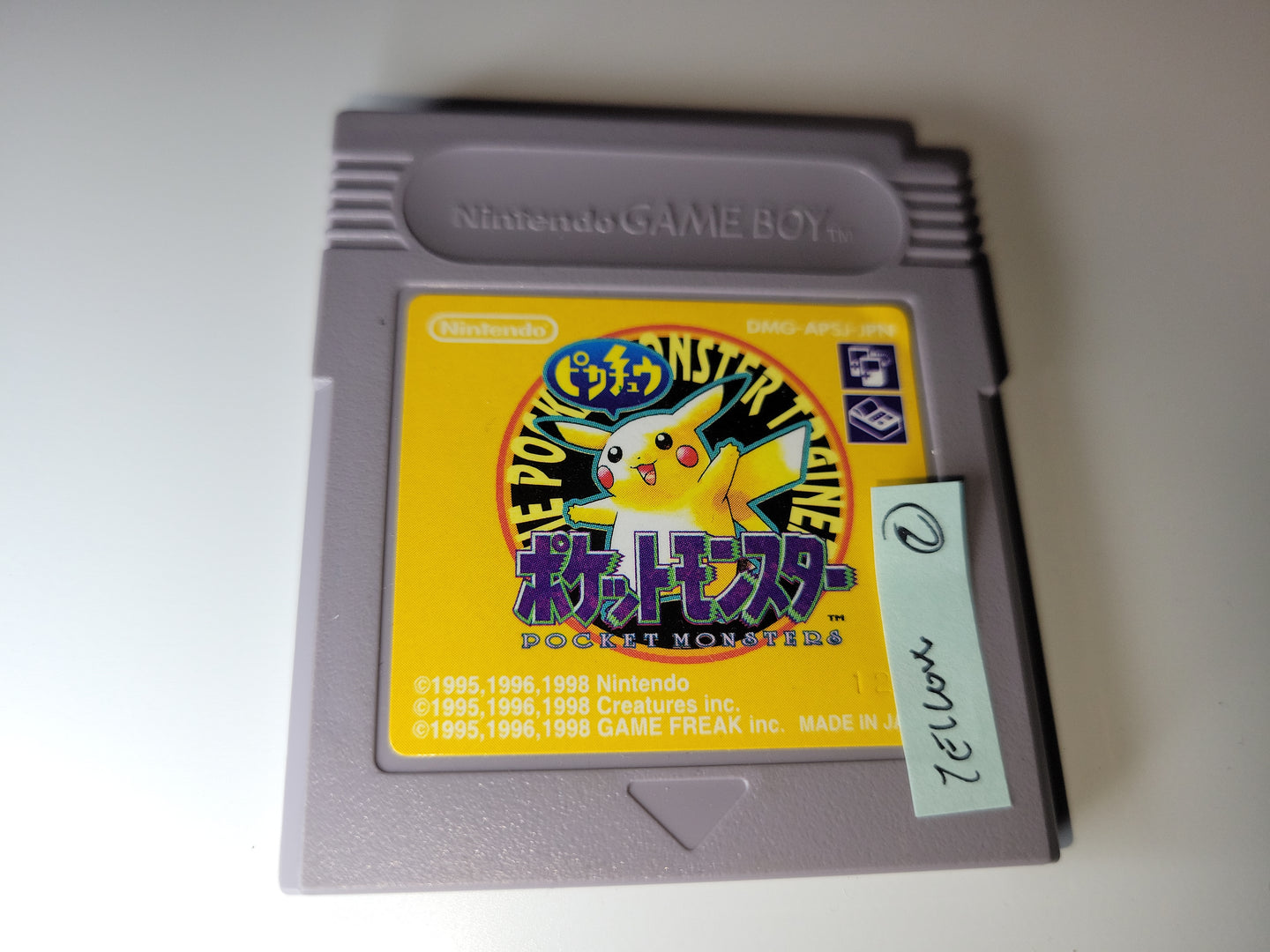 Pokemon Yellow cart only - Nintendo GB GameBoy