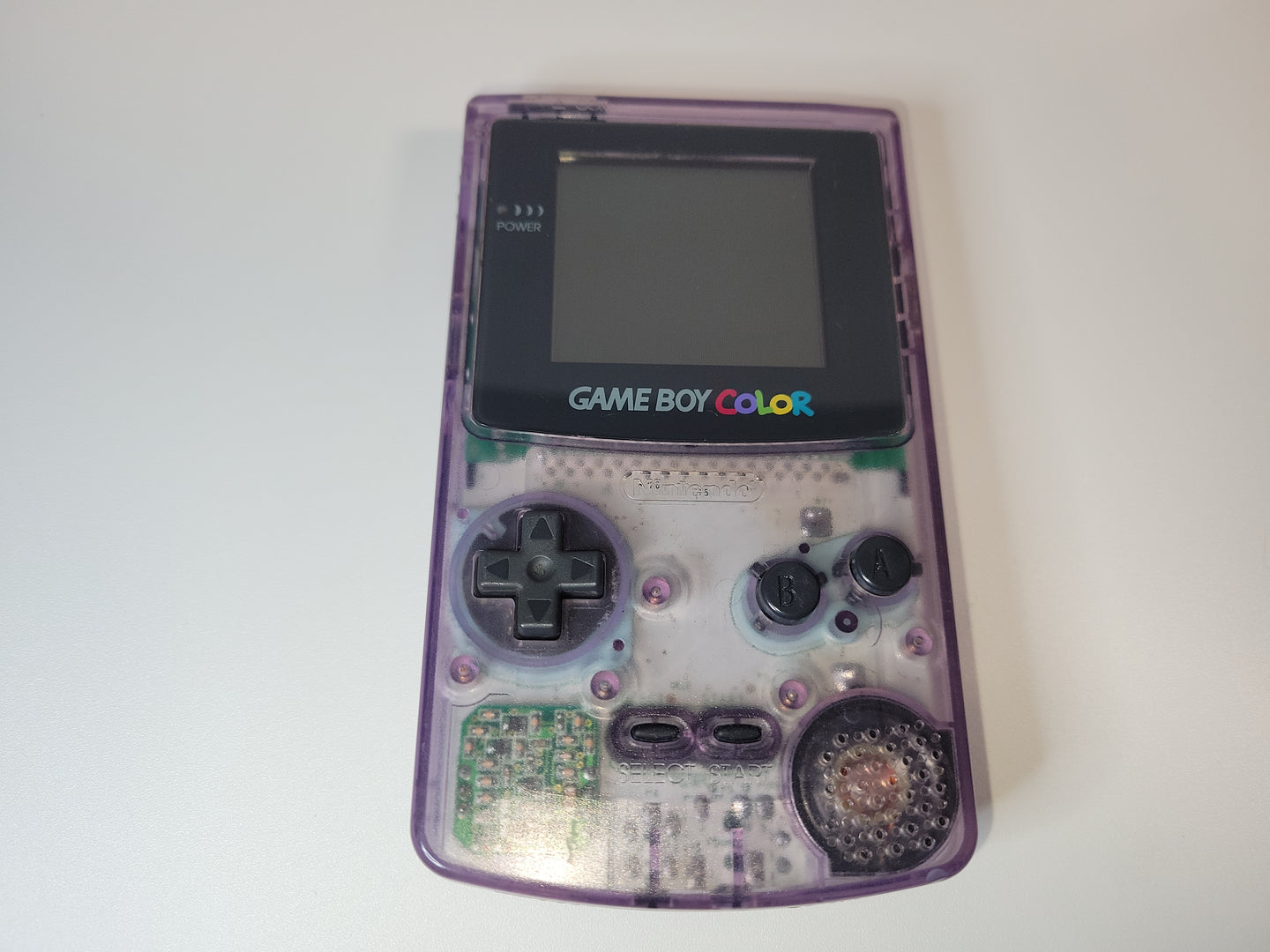 GameBoy Color Clear Purple console - Nintendo GB GameBoy