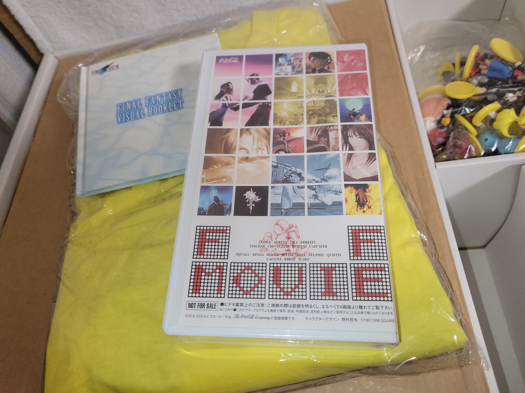 FINAL FANTASY CocaCola Limited Special Box 36 Figure Tshirt Movie Book –  The Emporium RetroGames and Toys