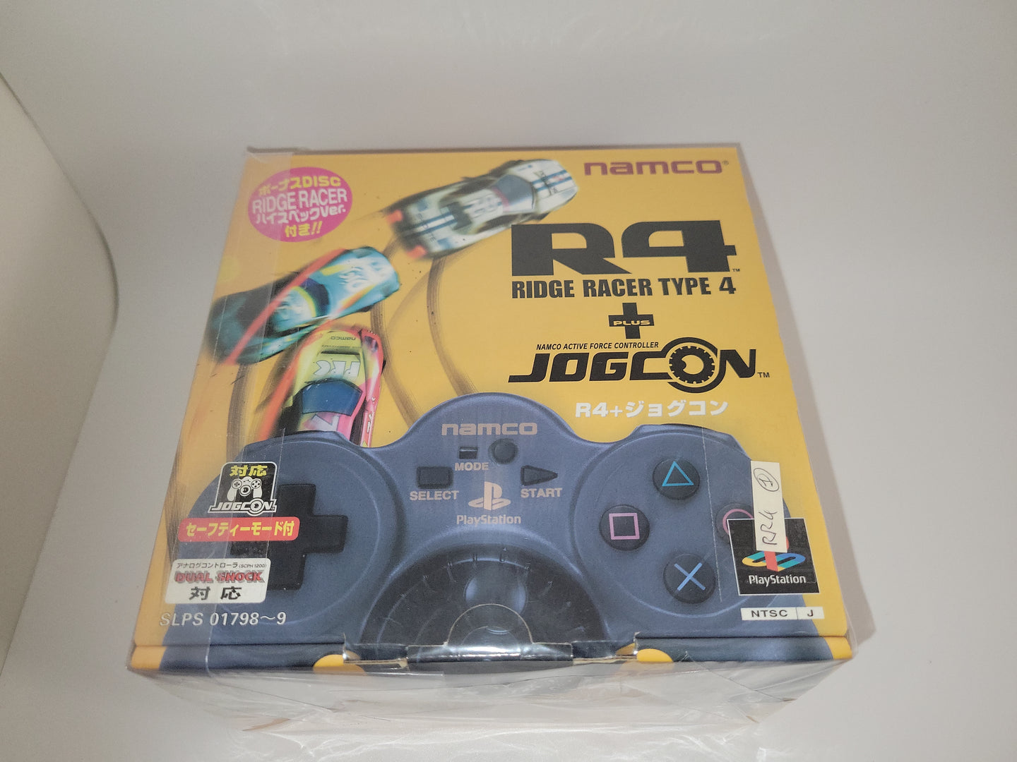 Ridge racer Type4 + JogCon set - Sony PS1 Playstation – The 